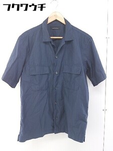 ◇ ◎ green label relaxing UNITED ARROWS コットン100％ 半袖 シャツ 表記なし ネイビー メンズ