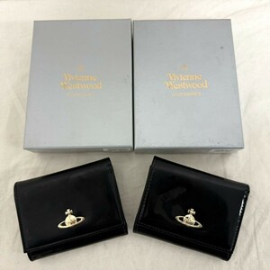 B847-H18-3190【未使用】 Vivienne Westwood ヴィヴィアンウェストウッド 2つ折り財布 2点セット がま口 箱付き