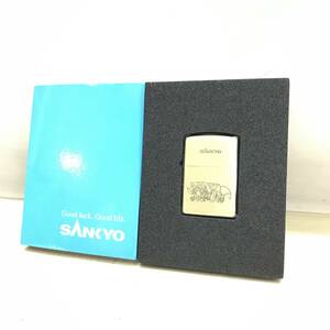 ★送料一律185円 おそらく未使用品 SANKYO 夢夢ちゃん Zippo ジッポ オイルライター フィーバー夢夢 パチンコ グッズ 喫煙具★G03936