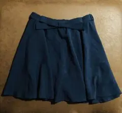 フレアスカート スカート ひざ丈スカート 紺 紺色 ミニスカート ネイビー