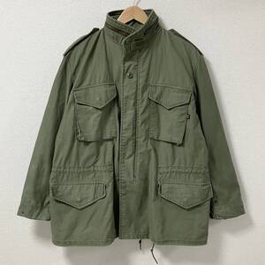 USA製 ALPHA INDUSTRIES M-65 フィールドジャケット カーキ Lサイズ アルファインダストリーズ ミリタリー ビンテージ VINTAGE 4120055