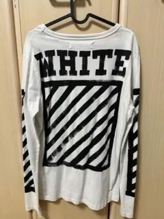 Off-White オフホワイト ロンT ホワイト