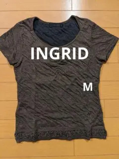 【美品】INGRID  イングリッド  半袖カットソー  Mサイズ   トップス