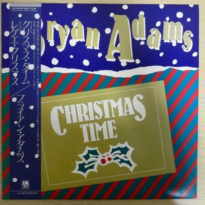 LP8836☆帯付/12インチ「ブライアン・アダムス / クリスマス・タイム / レゲエ・クリスマス / C12Y-3091」美品