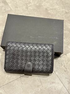 ボッテガヴェネタ BOTTEGA VENETA 財布 レザー ダークブラウン