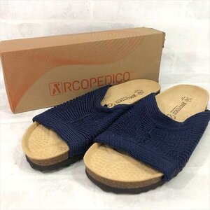 ARCOPEDICO アルコペディコ 箱有 サルーテライン オープンサンダル SIZE:43 27cm ネイビー MU632023030605