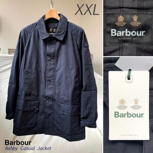 XXL 新品 バブアー Barbour ASHBY CASUAL JACKET アシュビー ノンオイル ジャケット メンズ MCA0792 ネイビー 紺 ガーメントダイ 送料無料