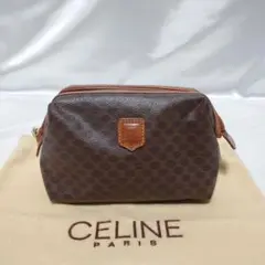 美品 CELINE マカダム柄  ポーチ