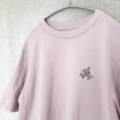 美品✦UNIQLOUT Disney BanbiコラボTシャツ XLくすみピンク