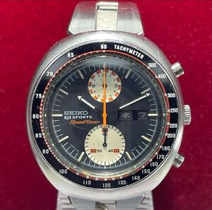 ★70s SEIKO 5 スピードタイマー 純正SSブレス 腕時計 アンティーク ヴィンテージ 自動巻 稼動品 メンズ