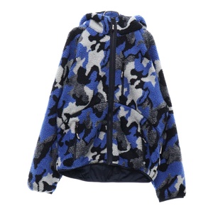 Palace Skateboards パレススケートボーズ 24SS Teddy Fleece Jacket テディ フリースジップアップジャケット ブルー カモフラ P26JK012