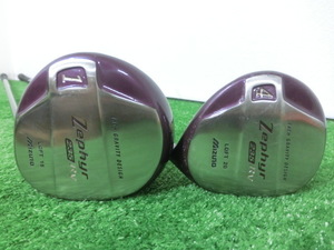 ♪MIZUNO ZEPHYR 235 RV 1W/4W ドライバー/フェアウェイウッド 2点セット 15/20° /純正 シャフト TECHNO FLEX FLEX-L レディース H1892♪