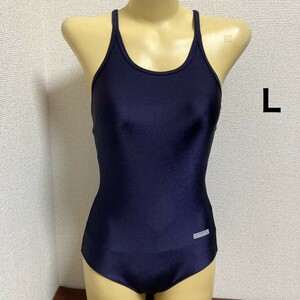 D389SCHOLETE♪ストレッチ♪1円スタート！シンプルネイビーの女子スク水♪アンダーやコレクションや撮影会にも♪サイズL