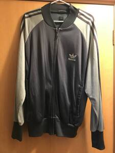 ★1000円売切 adidas ATP トラックジャケット トレフォイルロゴ ジャージ ネイビー アディダス 古着 オールド ビンテージ 80s 90s 復刻