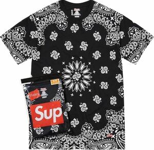 ☆未開封☆超激レア☆Supreme シュプリーム HANES BANDANA TAGLESS TEE 2 pack ヘインズ Tシャツ カットソー