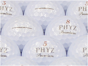 ★ABランク★BRIDGESTONE GOLF PHYZ Premium 2014年モデル ゴールドパール 100個 ロゴ無