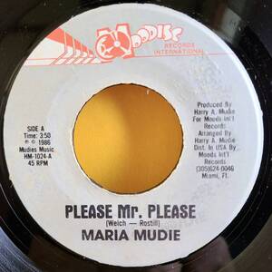 MARIA MUDIE / PLEASE MR. PLEASE [ MOODISC] US 7inch