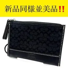 新品並美品【coach】キーホルダー付きコインケース