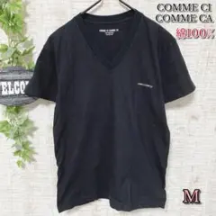 【COMME CI COMME CA】トップス M Tシャツ ロゴ 綿100%