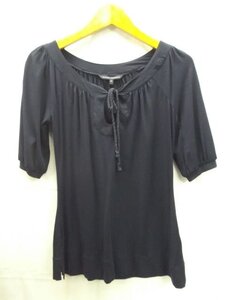 展示品★BANANA REPULIC◎バナナリパブリック/五分袖丈カットソー/ネイビー/濃紺/定価￥7800/XSサイズ