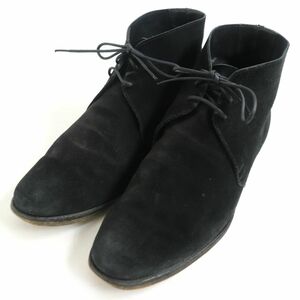 良品□クロケット＆ジョーンズ ユナイテッドアローズ別注 CHUKKA 8489 スウェードレザー レースアップ チャッカーブーツ ブラック 7 1/2 D