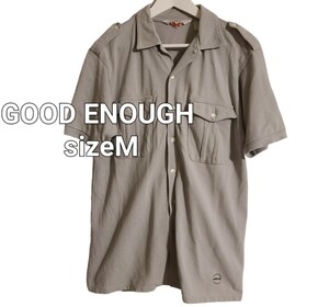 GOODENOUGH グッドイナフ 半袖ワークシャツ Color グレー sizeM