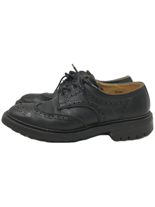 Tricker’s◆Wingtip Low/ドレスシューズ/ブーツ/US8.5/ブラック/レザー