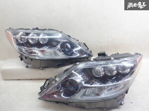 レクサス純正 UVF45 LS600h UVF46 LS600hl 中期 LED ヘッドライト ヘッドランプ 3眼 左右セット KOITO 50-110 棚2J21