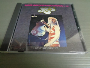 *YES/IN CONCERT 1975 SUPER GOLDEN RADIO SHOWS NO 021 LIVE IN LONDON 1975★CD