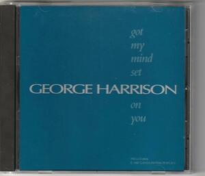 美盤　George Harrison　ジョージ・ハリスン 　Got My Mind Set On You　1987年 US盤 CDシングル