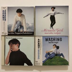 B23937　CD（中古）Tobikkiri+MIRACLE GIRL+CATCH BALL+WASHING+他3枚　永井真理子　7枚セット