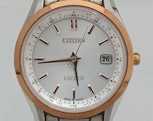 CITIZEN EXCEED H060-T023568 時計 シチズン エクシード シルバー文字盤 電波ソーラー レディース 腕時計