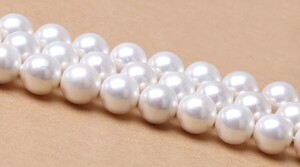 [EasternStar] 海外発送 人工パール Artificial Pearl Power stone 玉サイズ4mm 天然石 手作り 1連売り 長さ約40cm