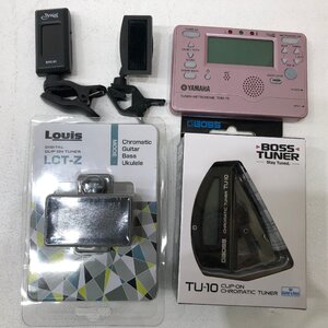 ◎【現状品】YAMAHA ギターチューナー TDM-75/Louis/BOSS TU-10/ルイス/ボス/クリップ式/S.YAIRI/KORG まとめ 同梱不可 1円スタート