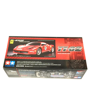 1円 タミヤ 1/10 電動RC 4WD フェラーリ 458 チャレンジ TT-02 シャーシ ラジコン ホビー 未組立品 TAMIYA