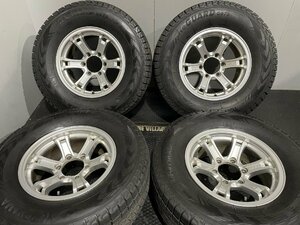 【YOKOHAMA G075 265/70R16】スタッドレス【Weds KEELER 16インチ 7J6HPCD139.7+5】21年製 バリ溝 ハイラックスサーフ プラド等　(MTR172)