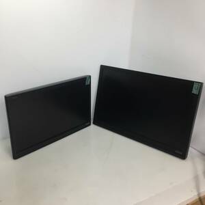 □【2台セット】 I-O DATA 19インチ 22インチ 液晶モニター 液晶ディスプレイ LCD-AD191XHB(B) & LCD-AD221EB(B) 脚部なし 【動作品】