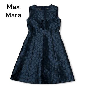 MaxMara マックスマーラ ノースリーブ ワンピース ドット 38