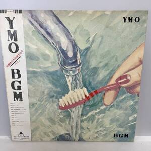 【LP】レコード 再生未確認 YMO (細野晴臣・坂本龍一・高橋幸宏)「BGM (1981年・ALR-28015・松武秀樹参 ※まとめ買い大歓迎!同梱可能です