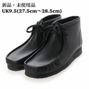 Clarks クラークス Wallabee Boot / メンズ ワラビーブーツ ブラックレザー 表革 モカシン メンズ UK9.5