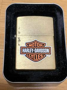 ZIPPO ジッポ HARLEY-DAVIDSONハーレーダビッドソン ジッポーライター真鍮製・しんちゅう USED※オイルライター・喫煙グッズ・ライター