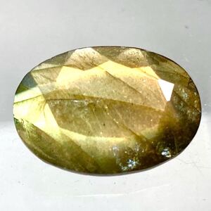 ソ付き!!1円〜!!◆天然ラブラドライト9.912ct◆d 約18.3×13.8×6.6mm ルース 裸石 宝石 jewelry 曹灰長石 w4/265