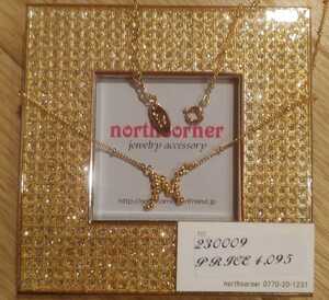 即決☆定価４０９５円☆northcorner ゴールドカラー シルエット イニシャル ネックレス ♪ N