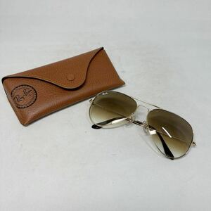 【新品同様】レイバン RayBan RB 3025 AVIATOR LARGE METAL アビエーター　ゴールドチタンフレーム　ティアドロップ　サングラス　rb24752