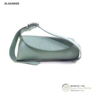 ジルサンダー （JIL SANDER） Cannolo カンノーロ ミニ リザードプリント ハンド ショルダー バッグ J08WD0008 ハーバーブルー（新品）