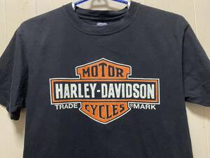 Harley-Davidson ハーレーダビッドソン ロゴプリントTシャツ L古着 バイク モーターサイクル