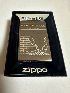 ZIPPO (ジッポ) USA製 オイルライター ケース入り 2016年製 火花確認済 ベルリンの壁