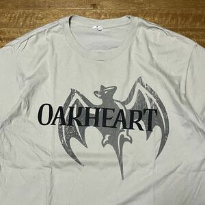 BACARDI OAKHEART バカルディ オークハート Tシャツ Hanes XLサイズ 企業 ロゴ 両面プリント USA古着