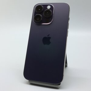 Apple iPhone14 Pro 128GB Deep Purple A2889 MQ0F3J/A バッテリ85% ■SIMフリー★Joshin1501【1円開始・送料無料】