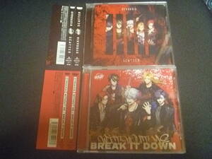 GYROAXIA「WITHOUT ME/BREAK IT DOWN」「SCATTER」マキシシングルCD２枚セット アルゴナビス(ARGONAVIS) from BanG Dream!(バンドリ!)
